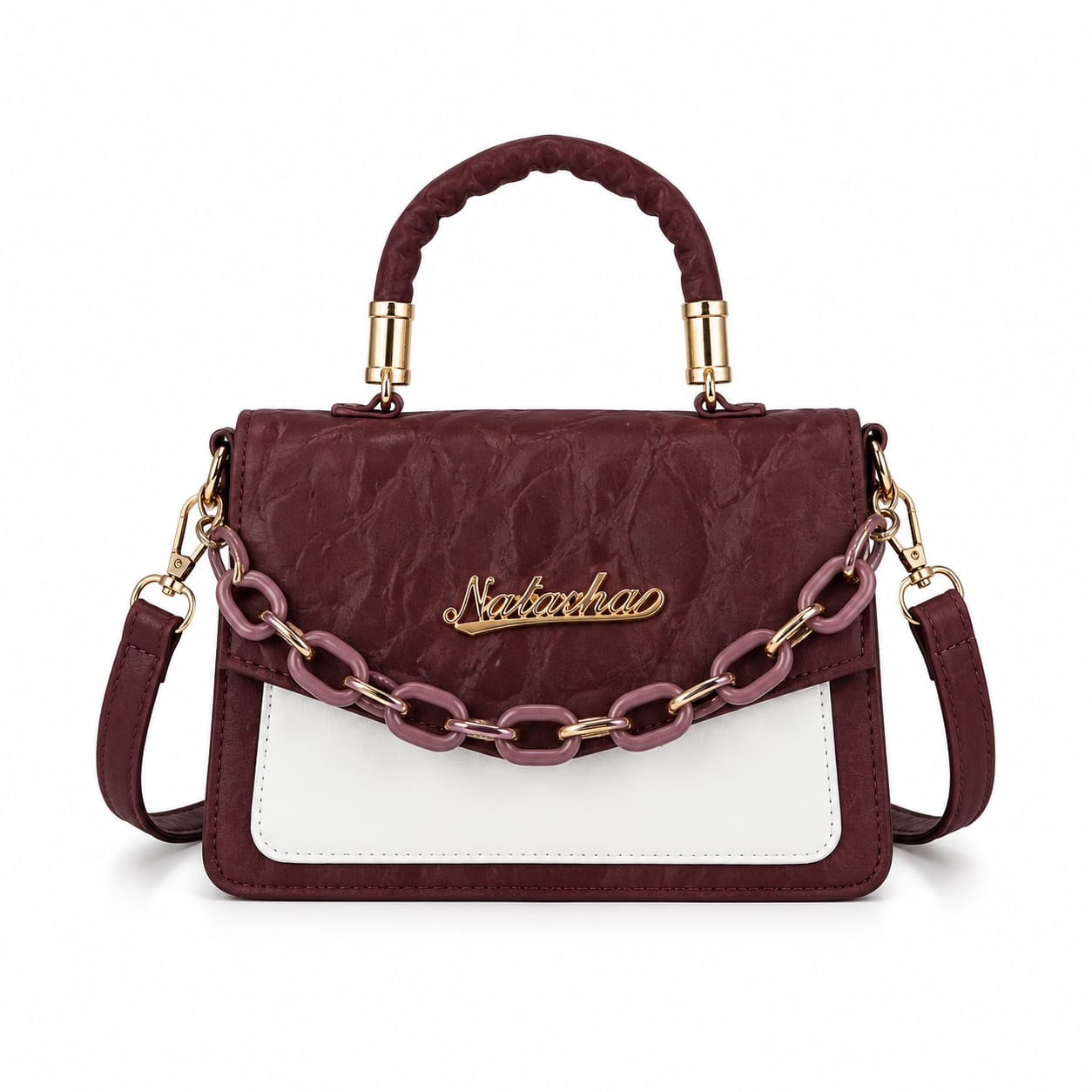 The Natasha Dual-Tone Chain Sling Bag