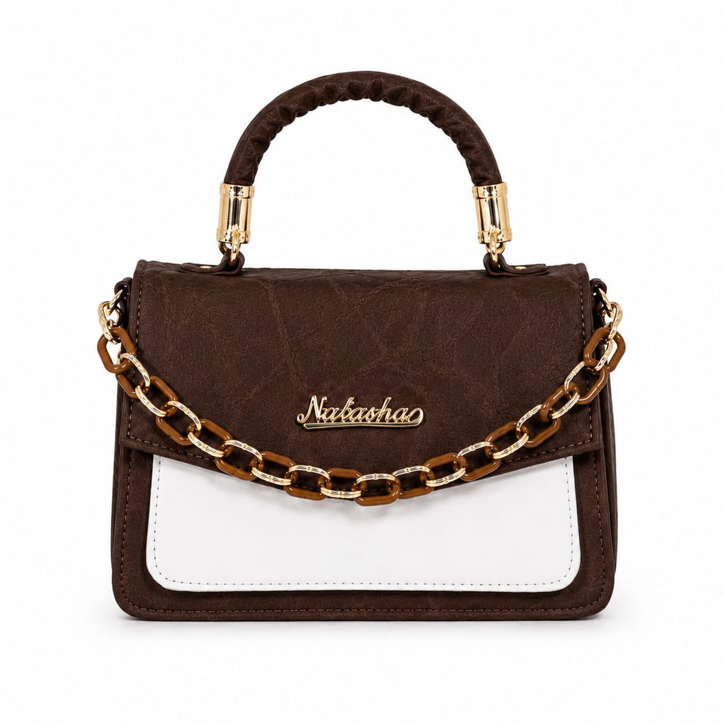 The Natasha Dual-Tone Chain Sling Bag