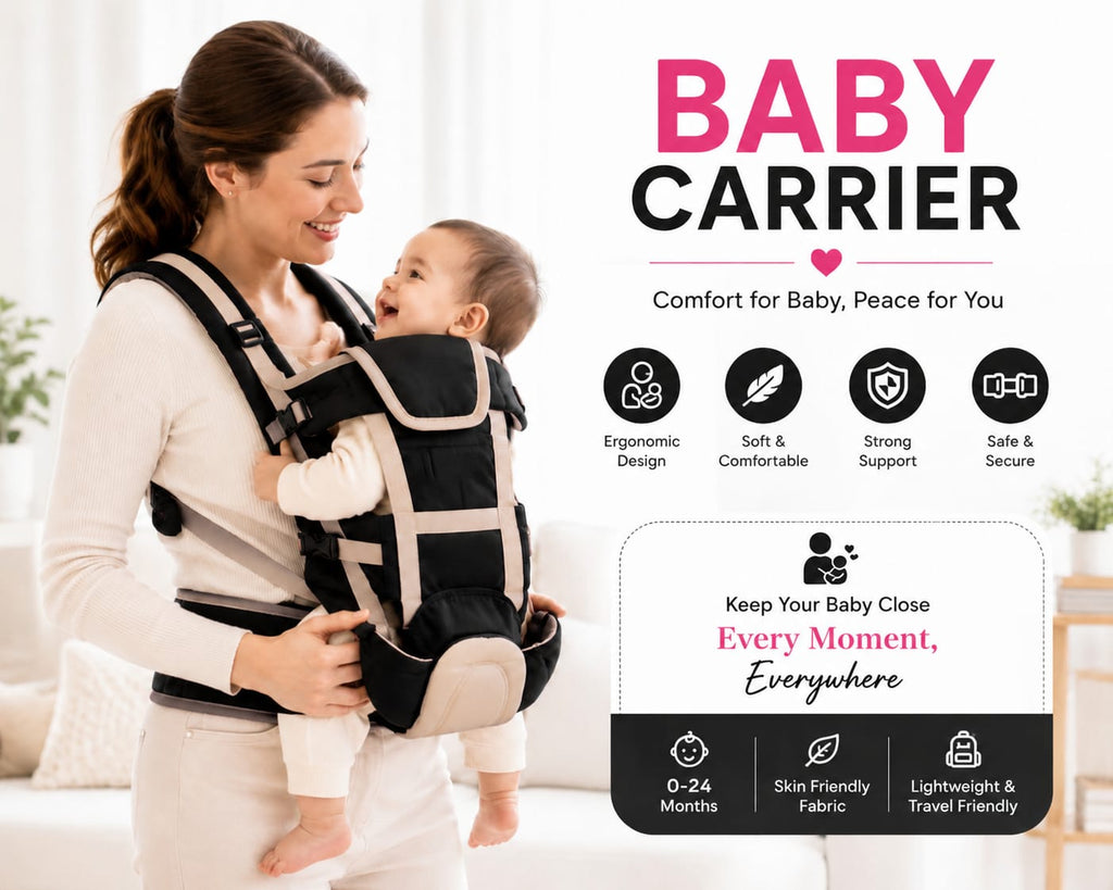 Premium ergonomic baby carrier