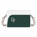 Dr10 Luxe Metallic Monogram Two-Tone Sling Bag with Strap