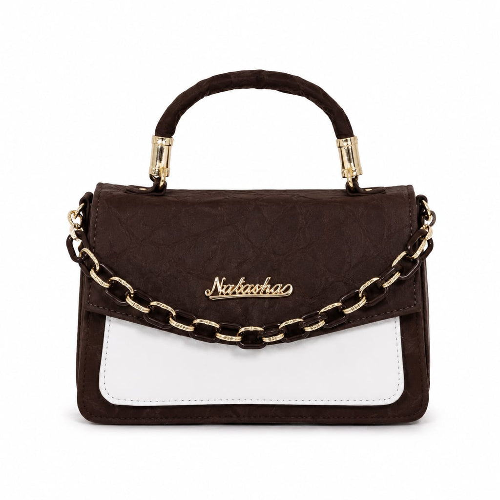 The Natasha Dual-Tone Chain Sling Bag