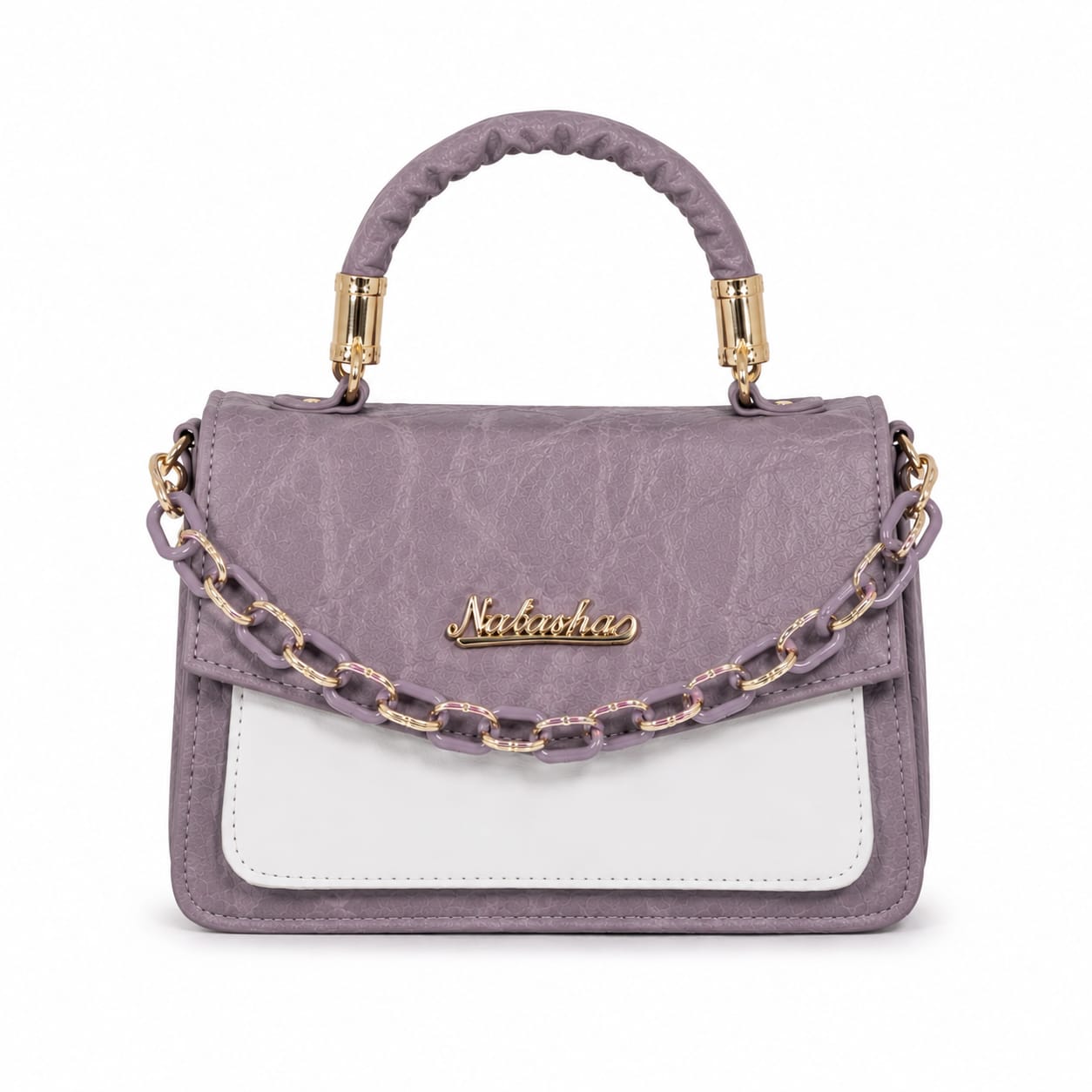 The Natasha Dual-Tone Chain Sling Bag