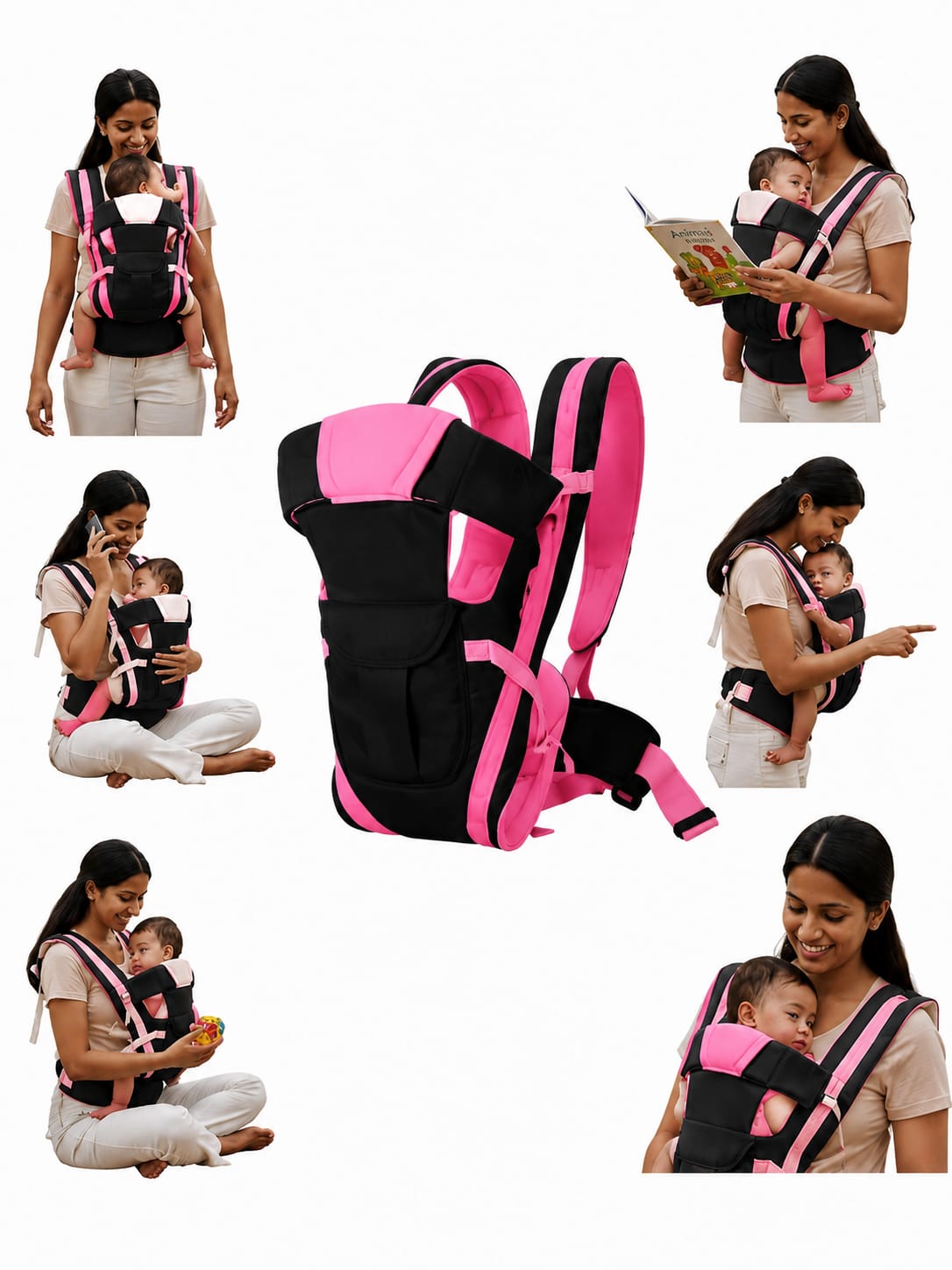 Premium ergonomic baby carrier